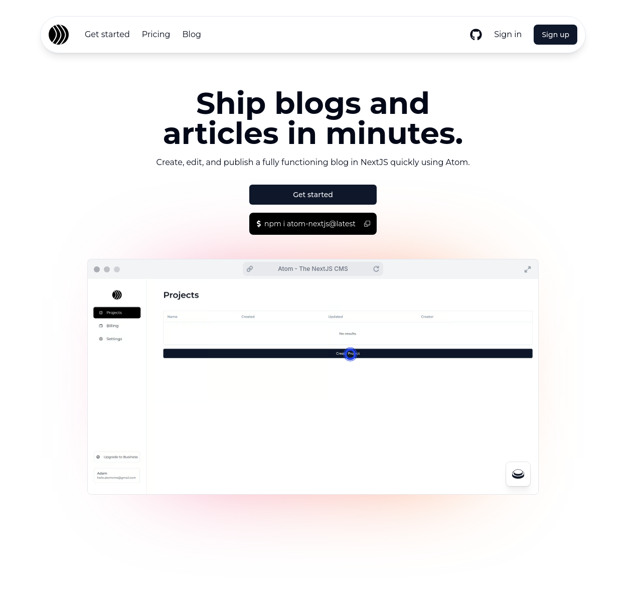Átomo (fauces) - Construya los blogs Next.js con componentes React y Tailwindcss. media 2