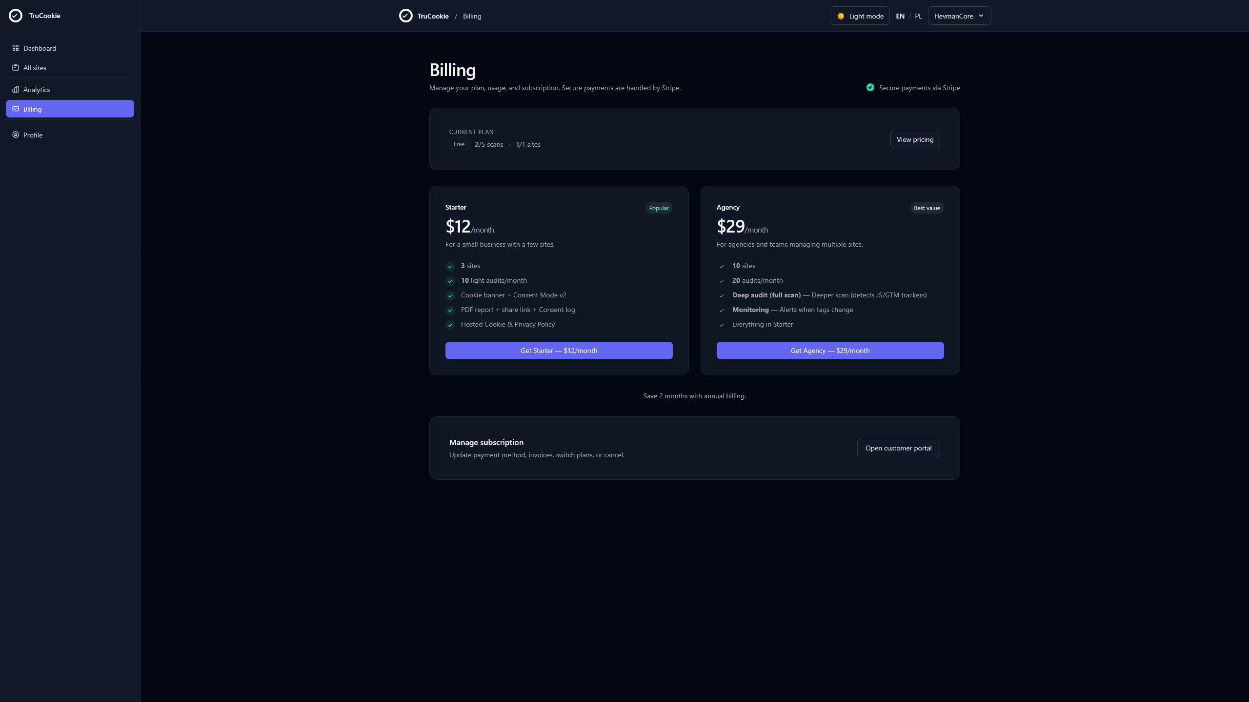 TruCookie - Screenshot 4 showing product features and functionality