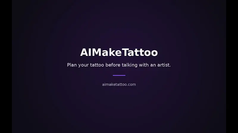 AIMakeTattoo screenshot 1 (video preview)