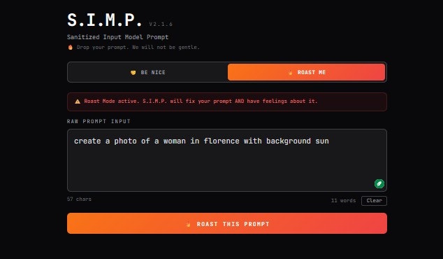 S.I.M.P. — Sanitized Input Model Prompt gallery image