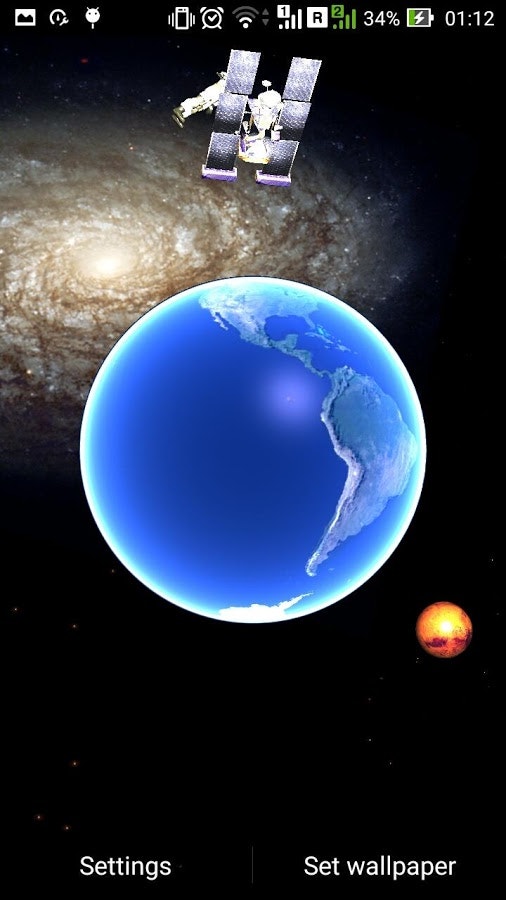 Space 3D Free Live Wallpaper for Android gallery image
