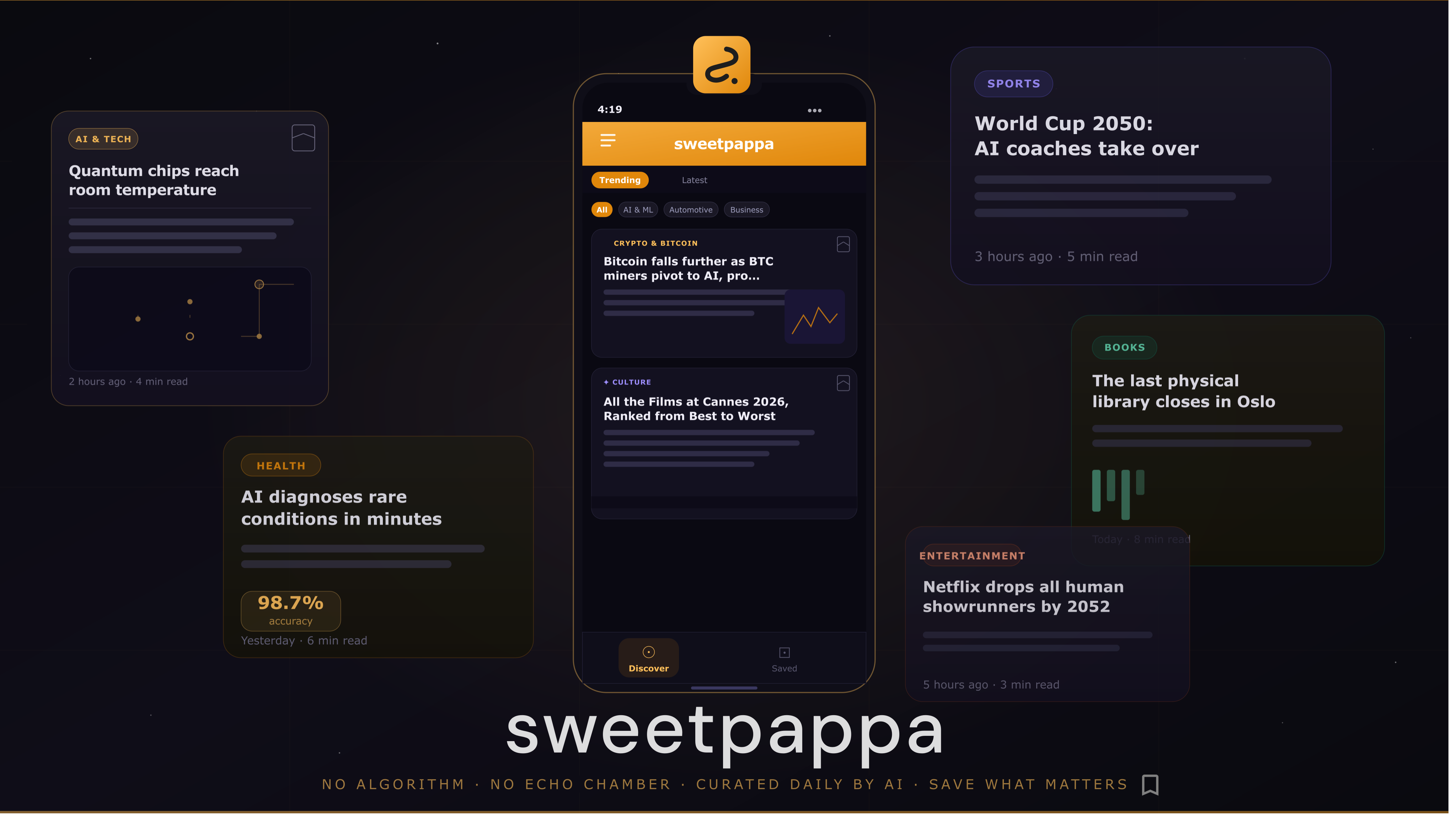 Sweetpappa - AI Curated News Feed gallery image