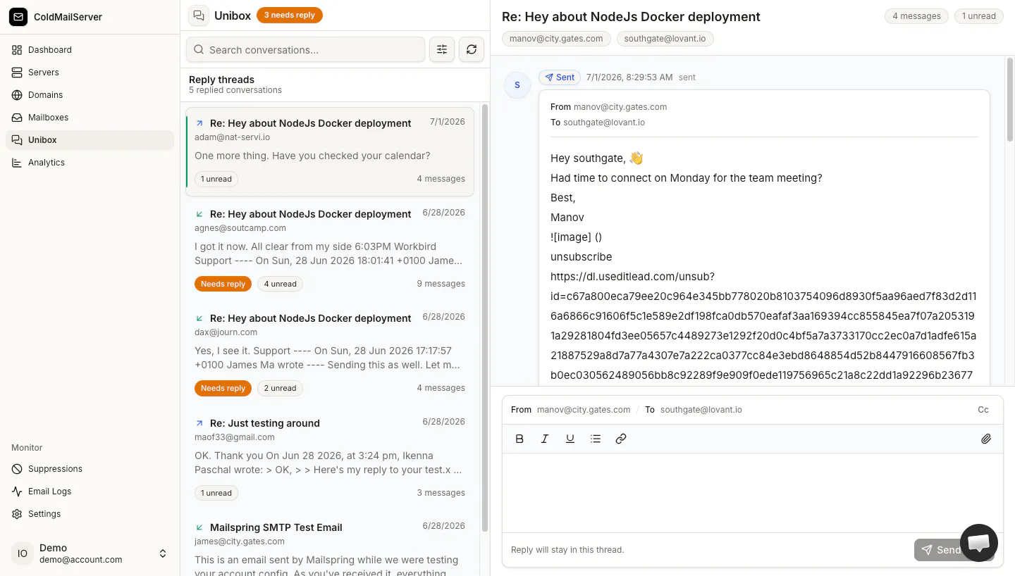 Cold Mail Server gallery image