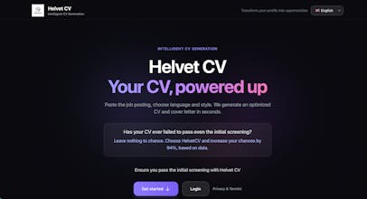 Helvet CV gallery image