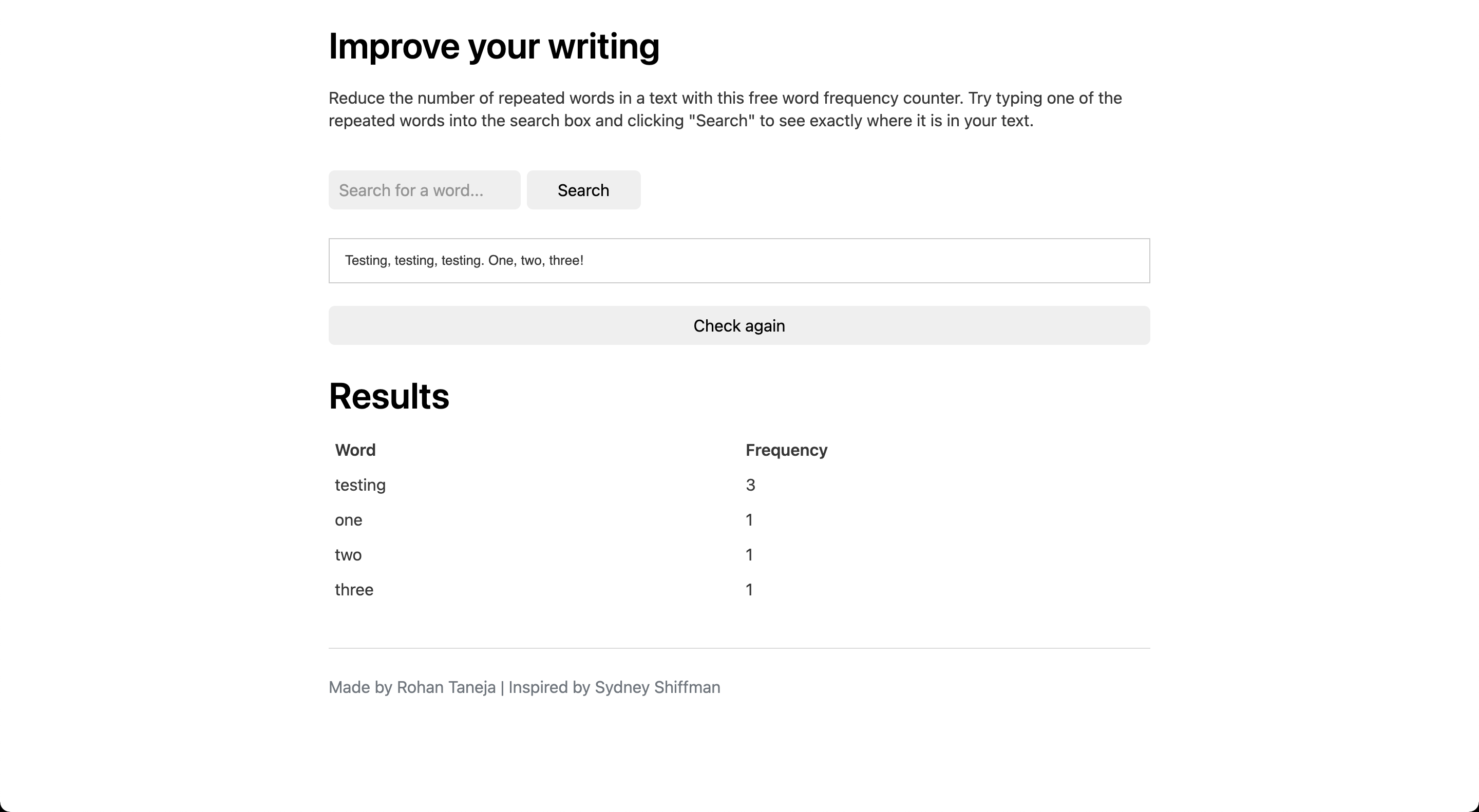 Word Frequency gallery image