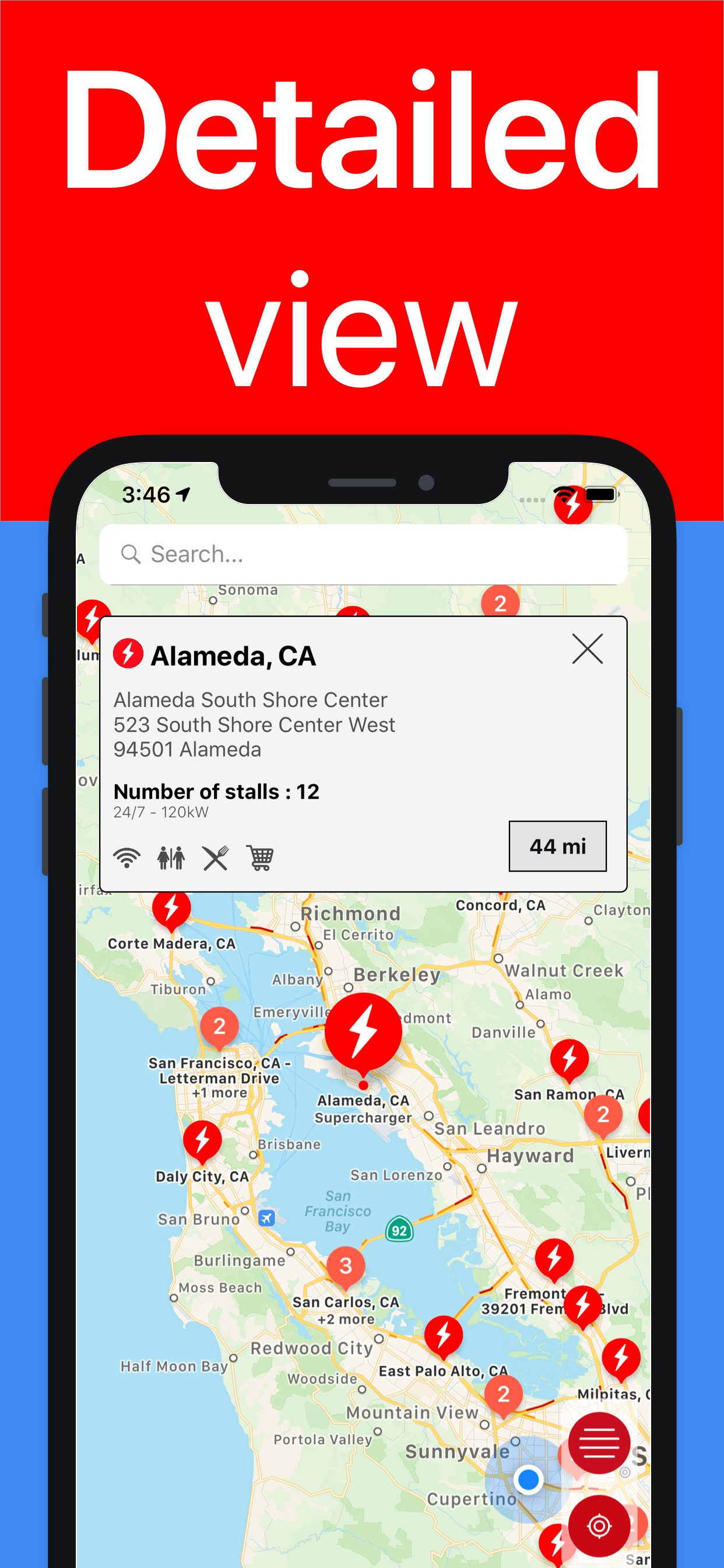 Tesla - Supercharger and ionity map gallery image