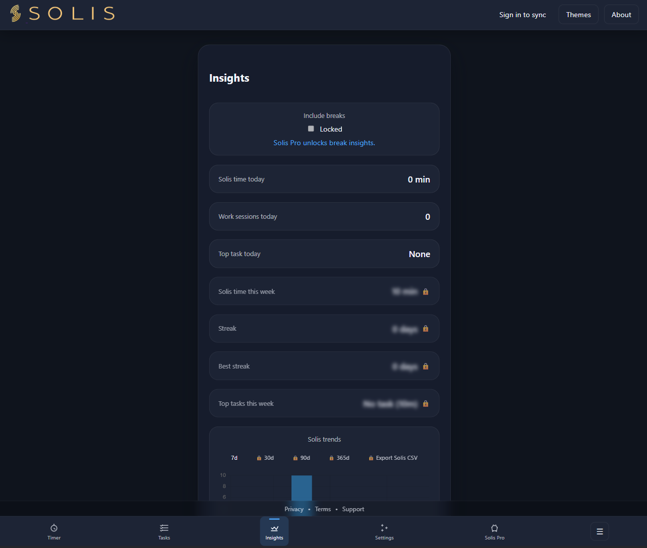 Solis Pro - Screenshot 3 showing product features and functionality