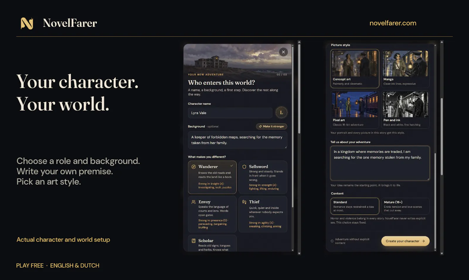 NovelFarer | text RPG screenshot 6