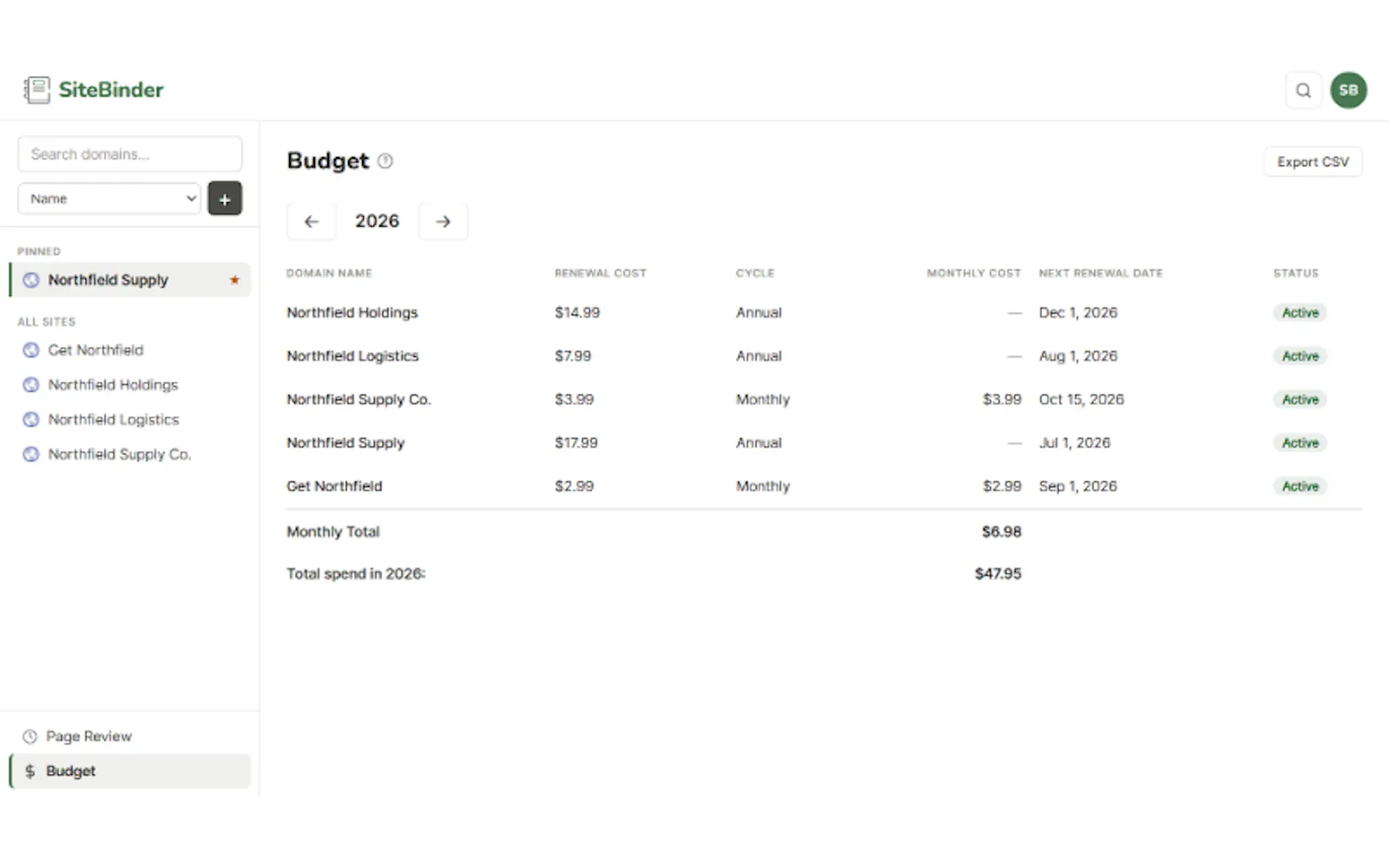 SiteBinder screenshot 4