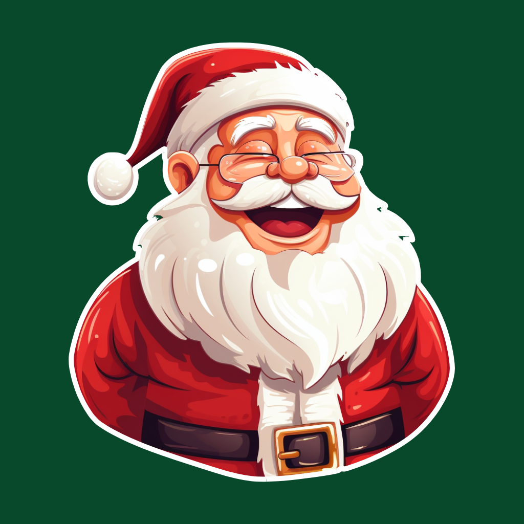 Juego de pegatinas de Feliz Navidad
