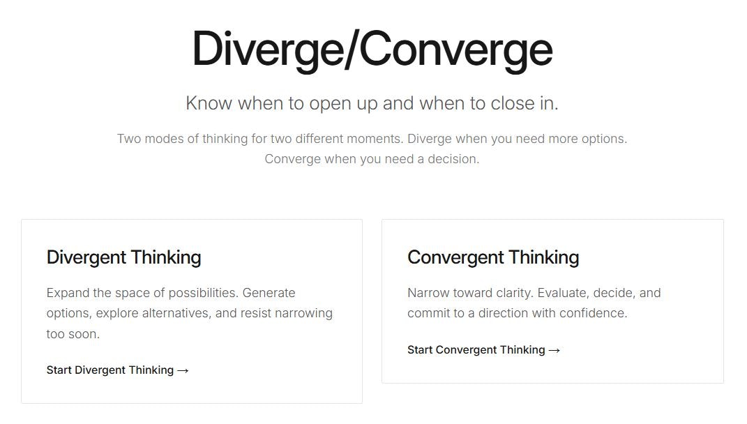 Diverge/Converge