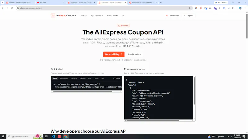 AliExpress Coupon API screenshot 1