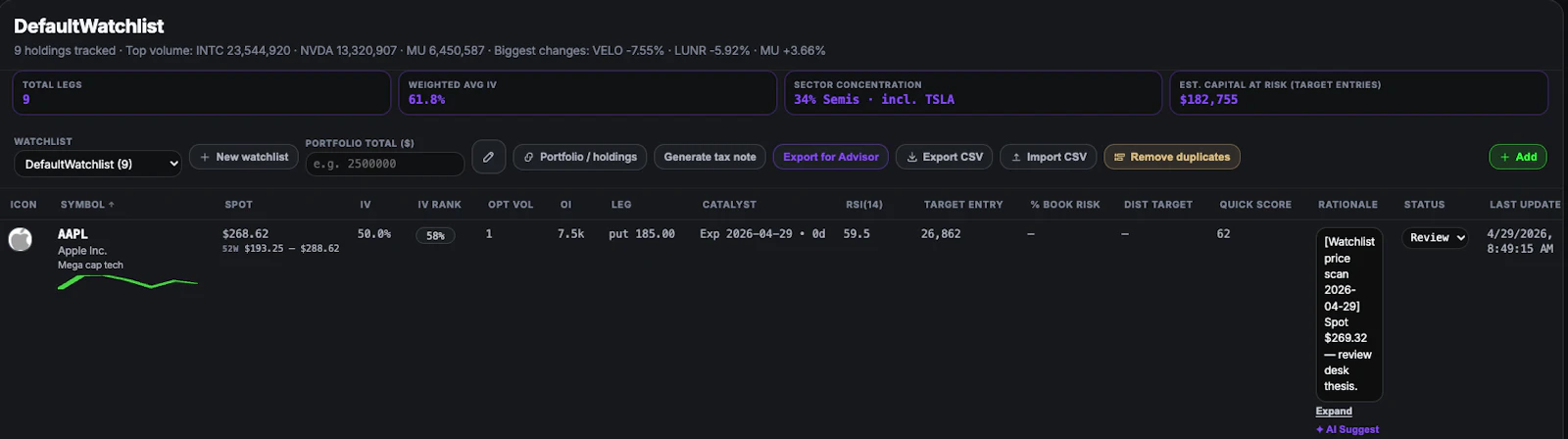 xFinance – xAI Options OS for HNWI screenshot 10
