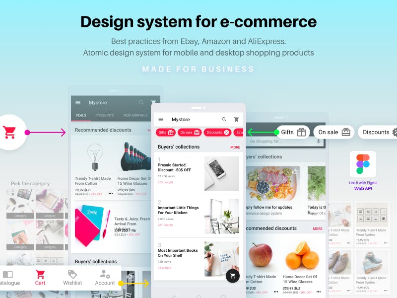 Design System for e-commerce media 3