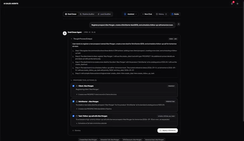 Striv CRM screenshot 1