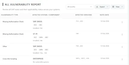 VulnMapper : SAP Vulnerability Mapping gallery image