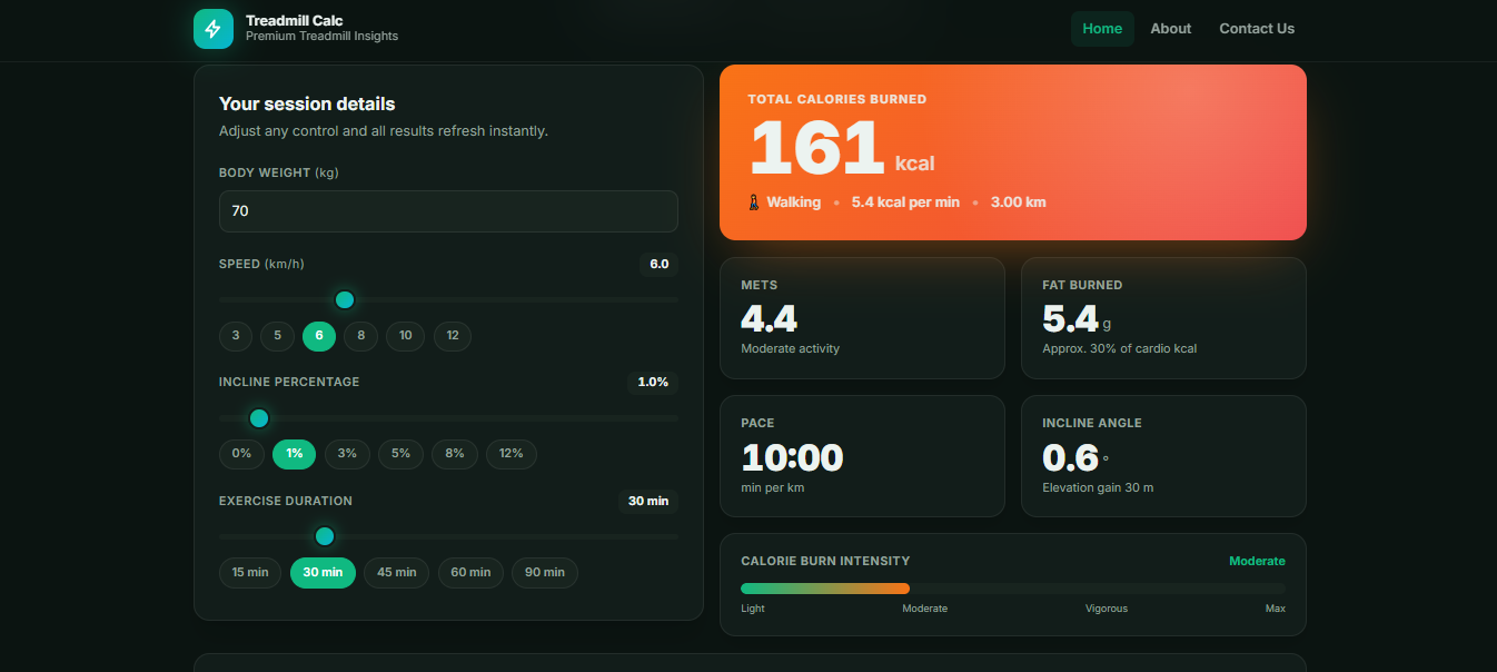 Treadmill Calc gallery image