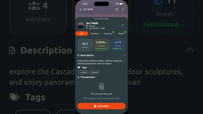 EventSplit screenshot 1 (video preview)