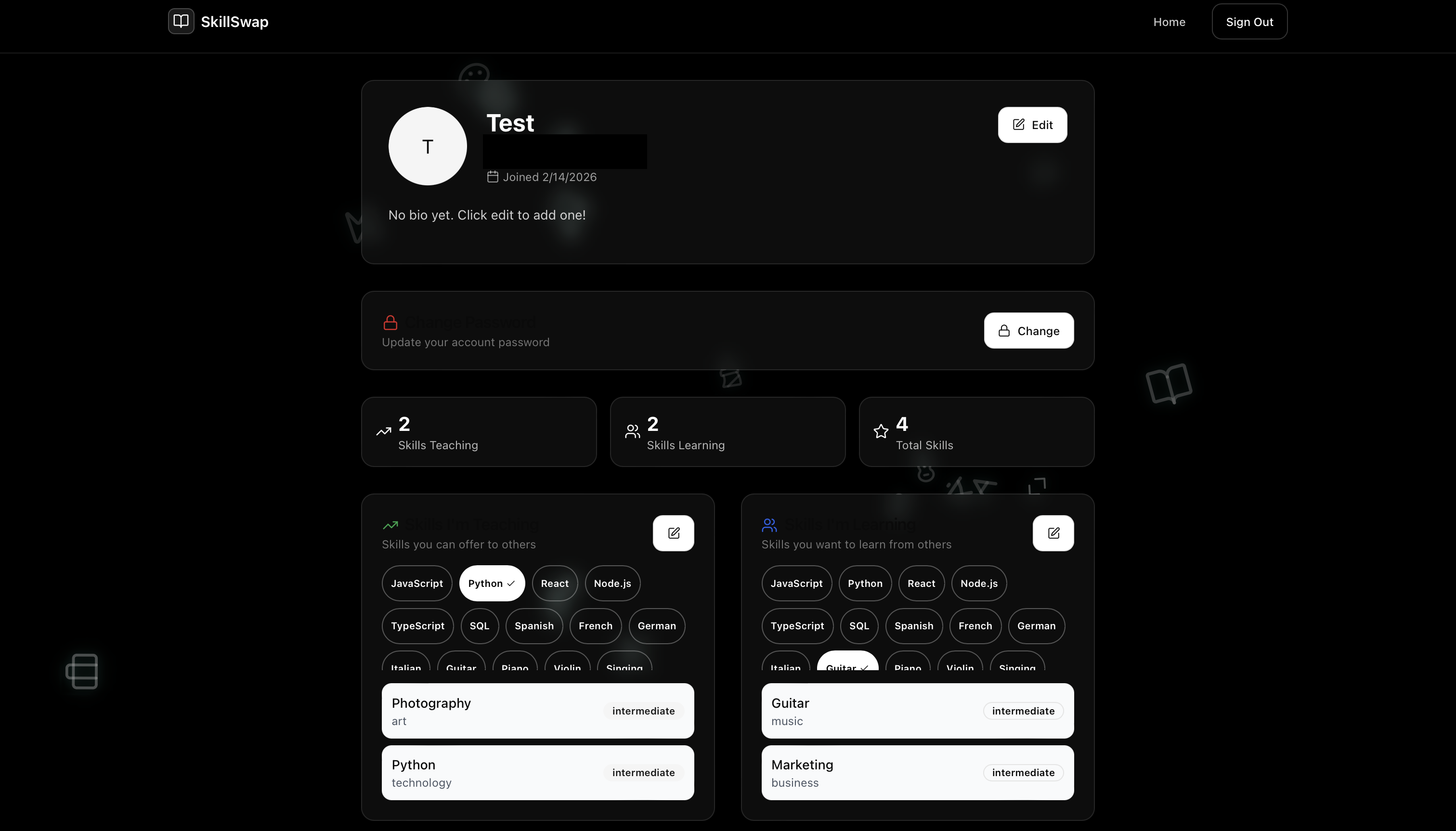 SkillSwap - Screenshot 2 showing product features and functionality