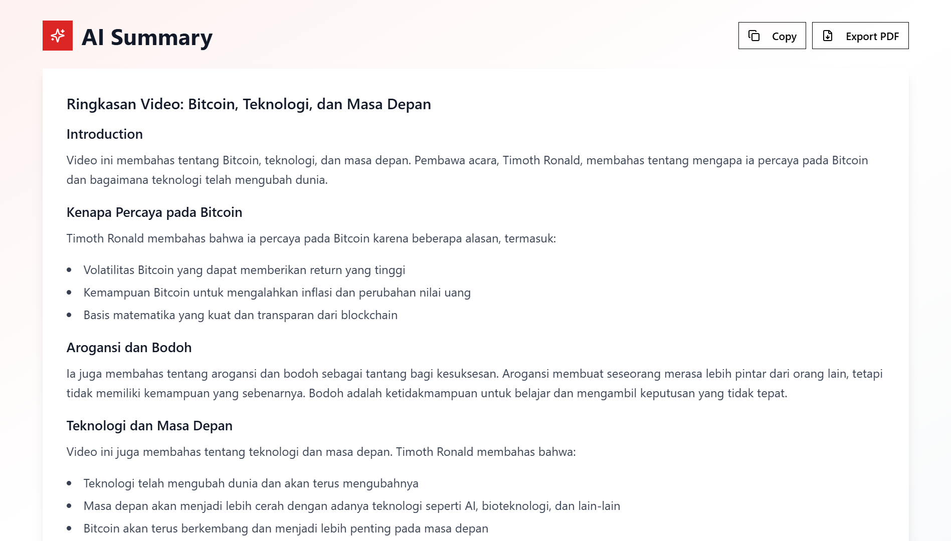 YouTube Transcript Summarizer media 2