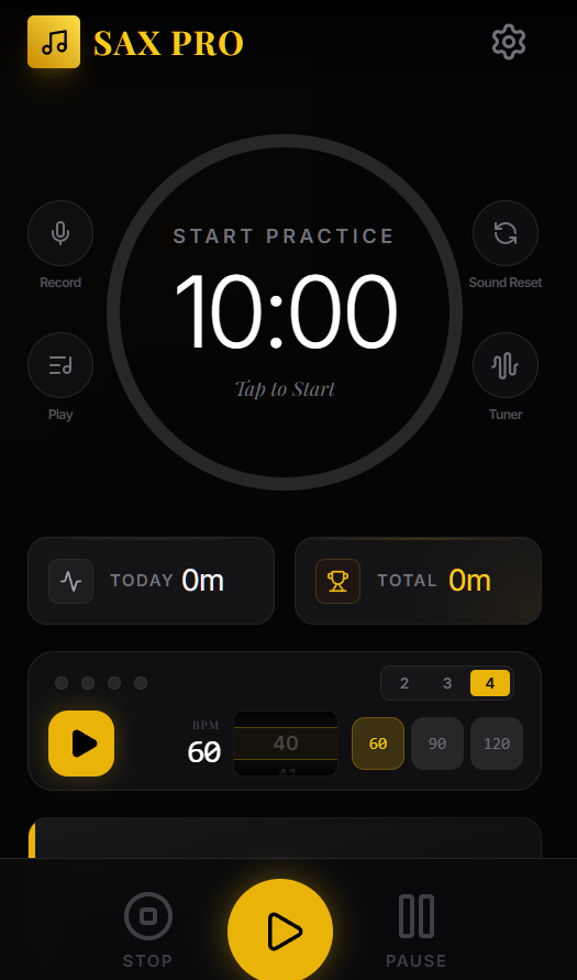 SAX PRO - Main product screenshot demonstrating key features and user interface