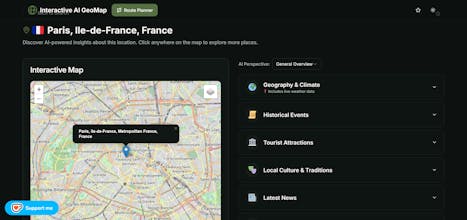 Interactive AI GeoMap gallery image
