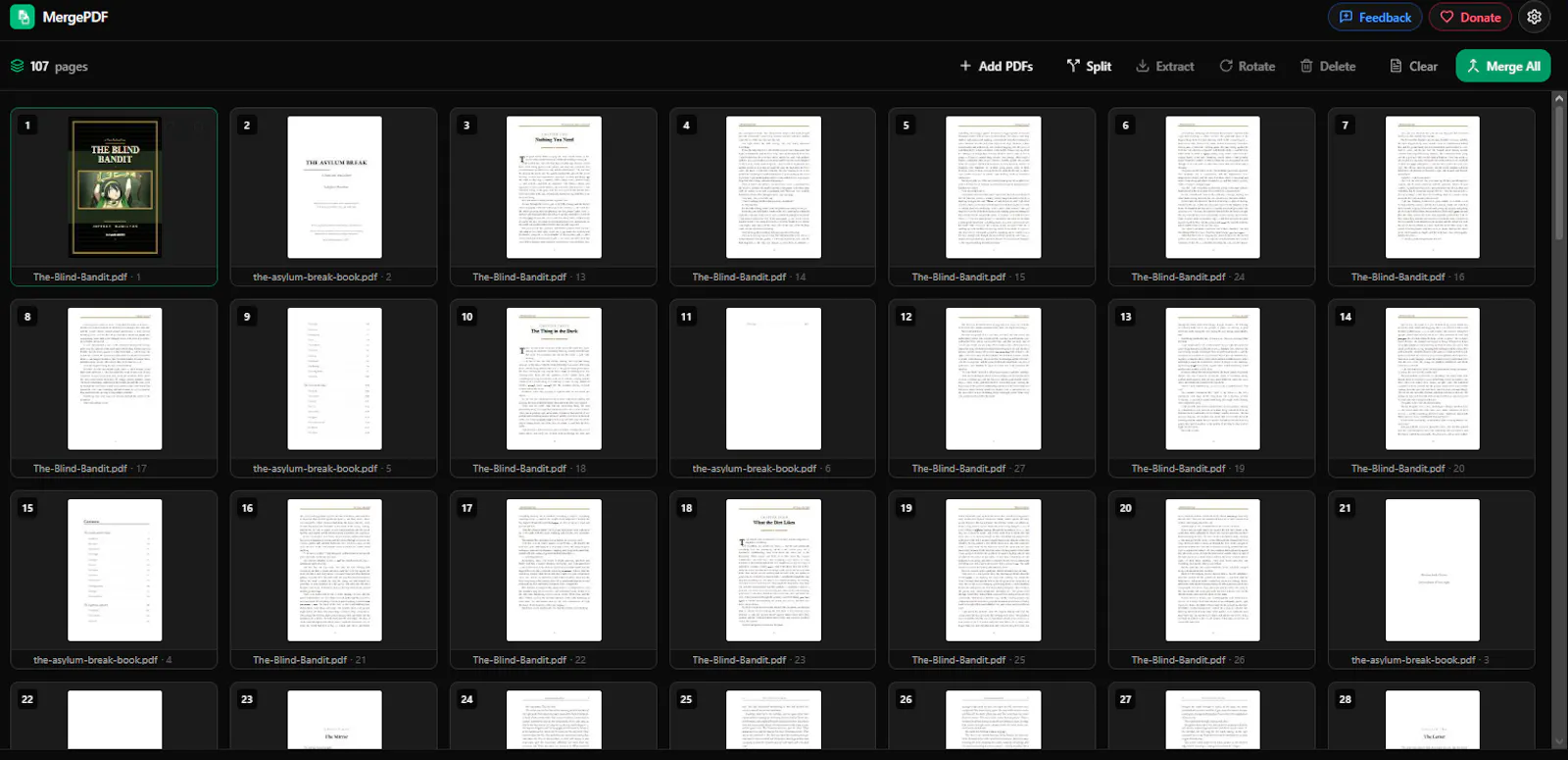 MergePDF screenshot 1