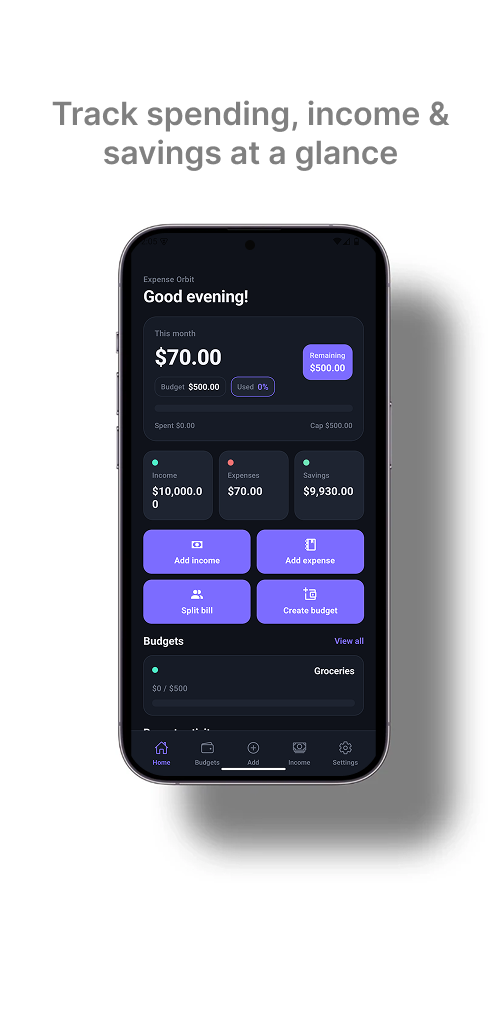 Expense Orbit - Screenshot 2 showing product features and functionality