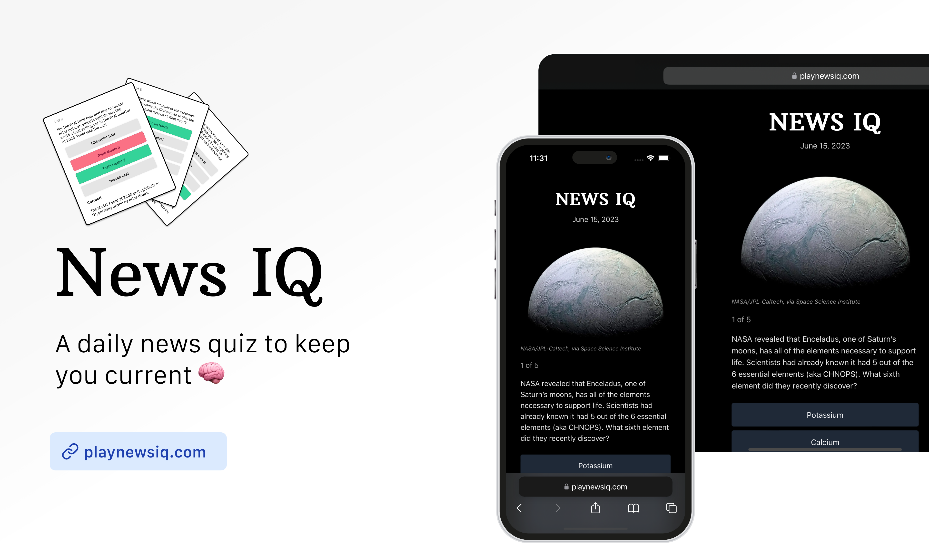 Mídia 1 de Notícias QI - Um teste de notícias diário para mantê -lo atualizado