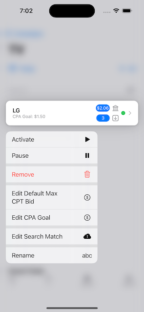 SearchAds Manager - beta - Aplicación rápida, confiable y nativa para administrar Apple Searchads. media 3