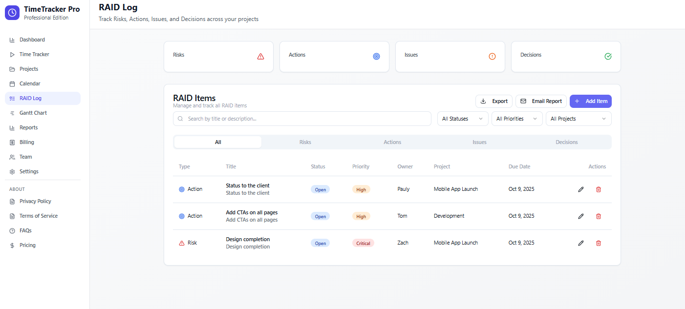TimeTracker Pro gallery image