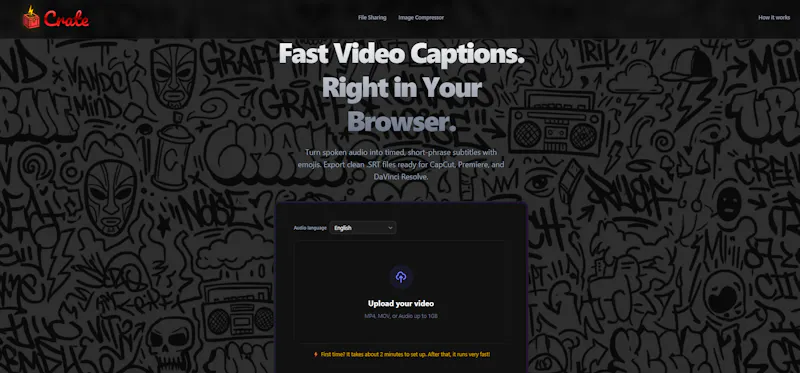 Crate Captions  screenshot 1