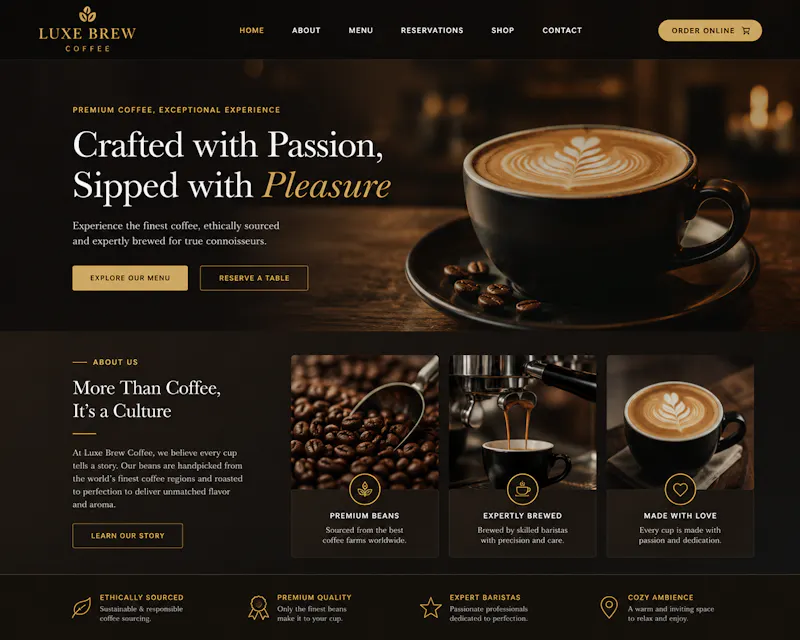 AI Website Builder System screenshot 1