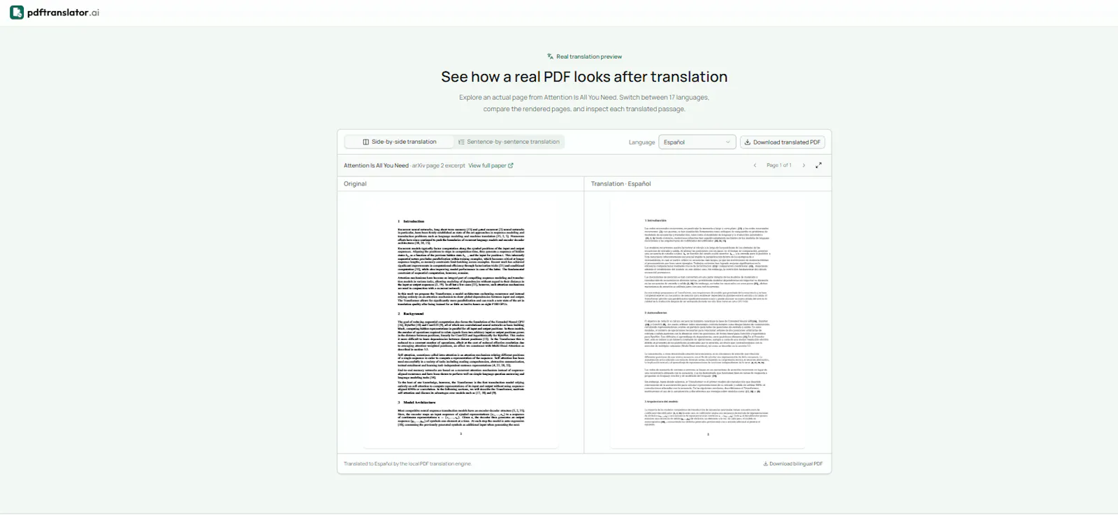PDF Translator AI screenshot 1
