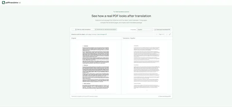 PDF Translator AI screenshot 1