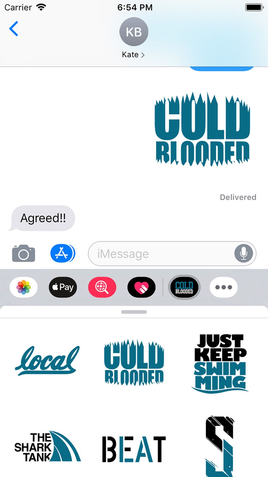Cold Blooded (iOS Sticker App) gallery image