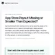 App Store Payout Close