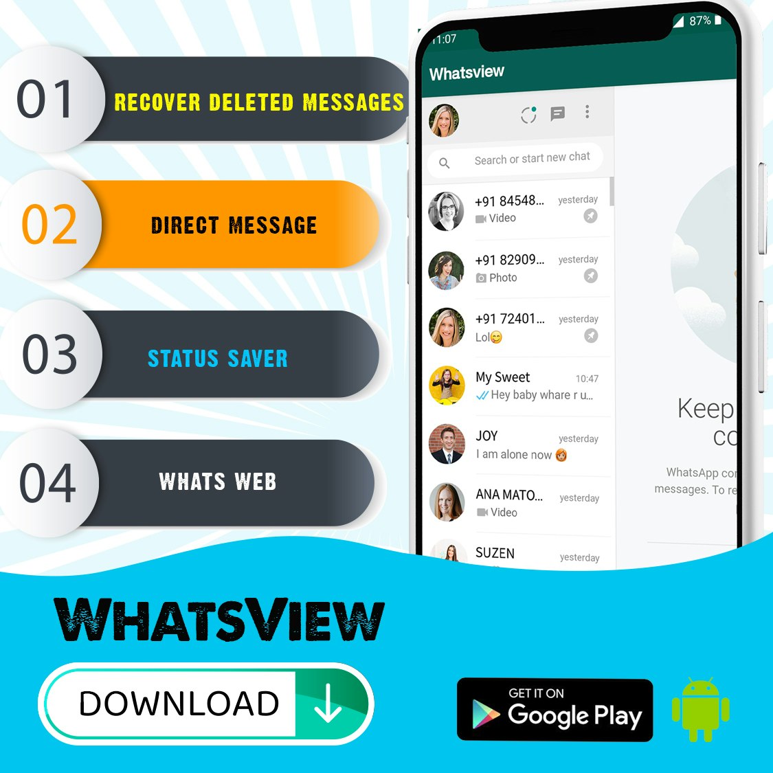 WhatsView-Toolkit for WhatsApp recover gallery image