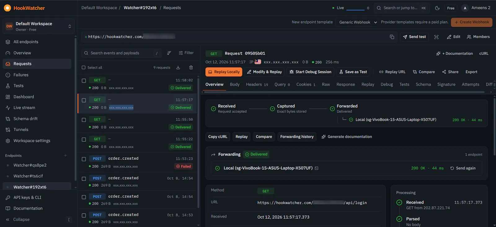 HookWatcher screenshot 3