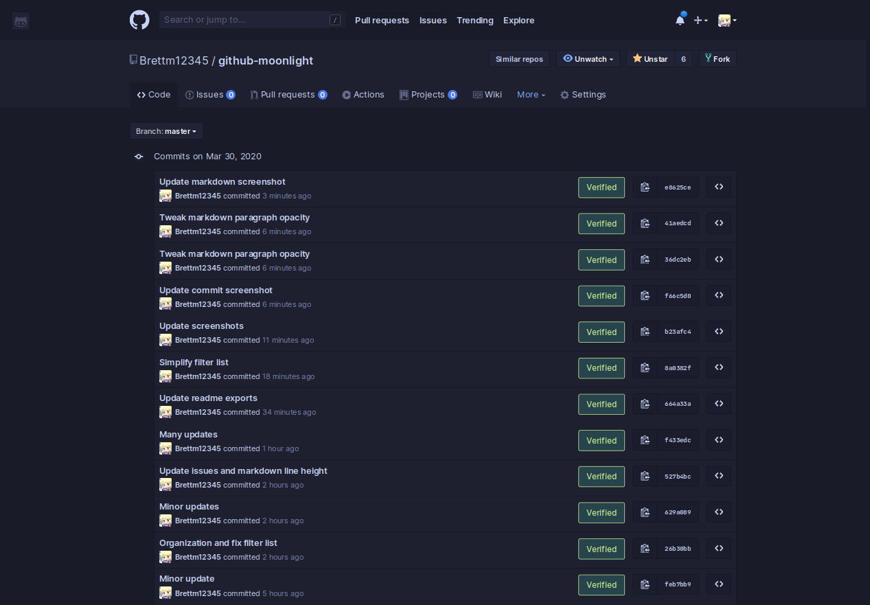 GitHub Moonlight gallery image