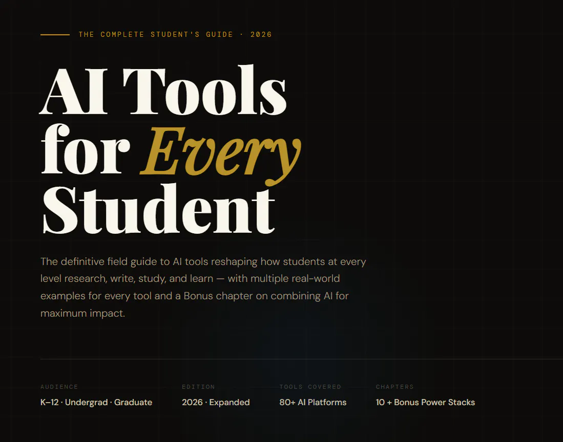 AI Tools for Every Student — Vol. 1 제품 배너