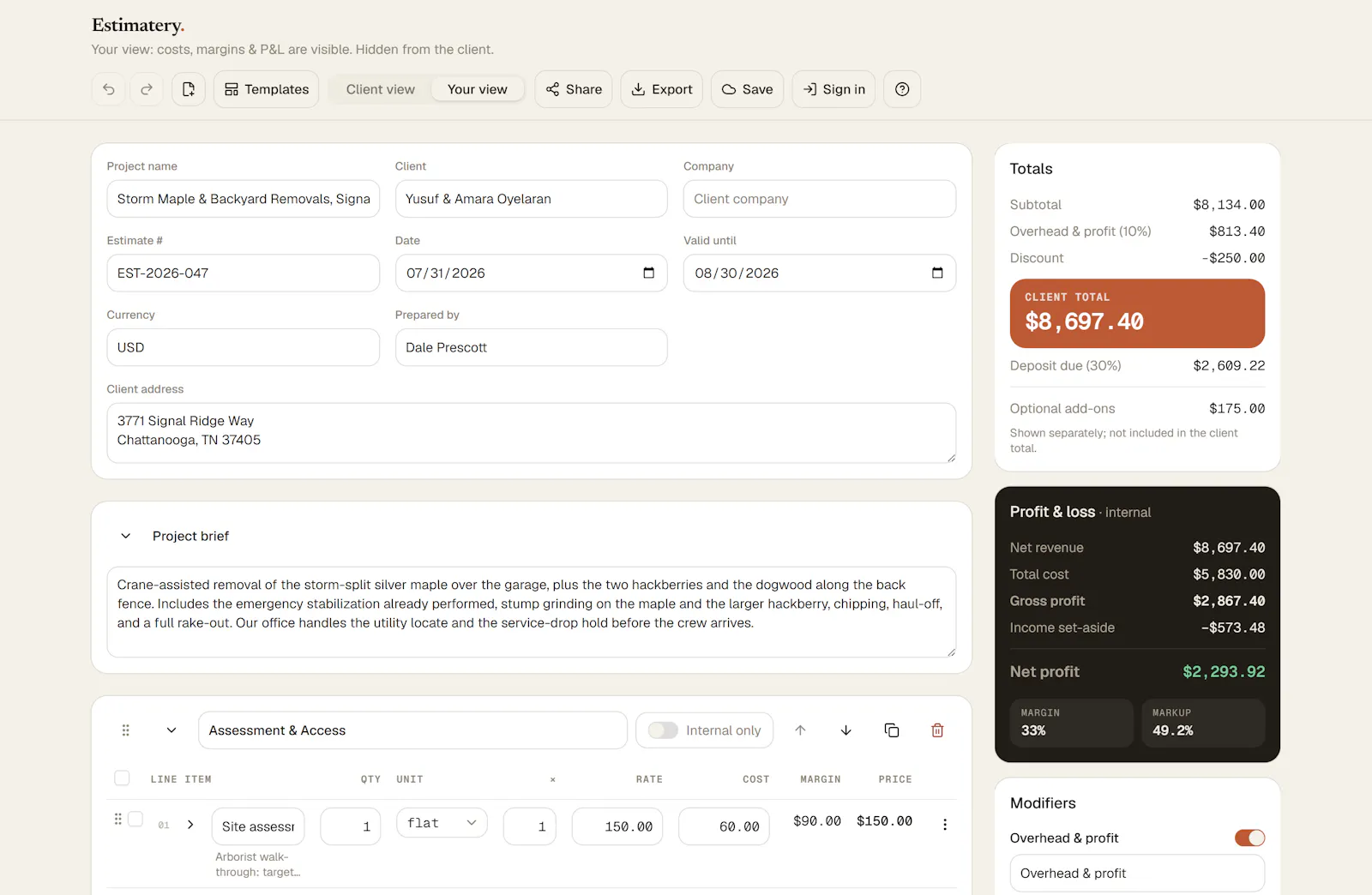 Estimatery screenshot 9