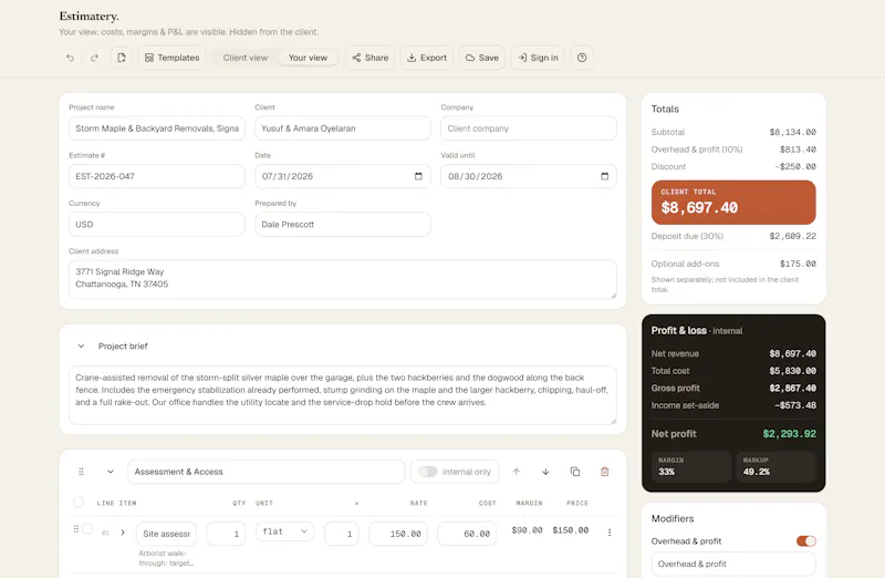 Estimatery screenshot 9