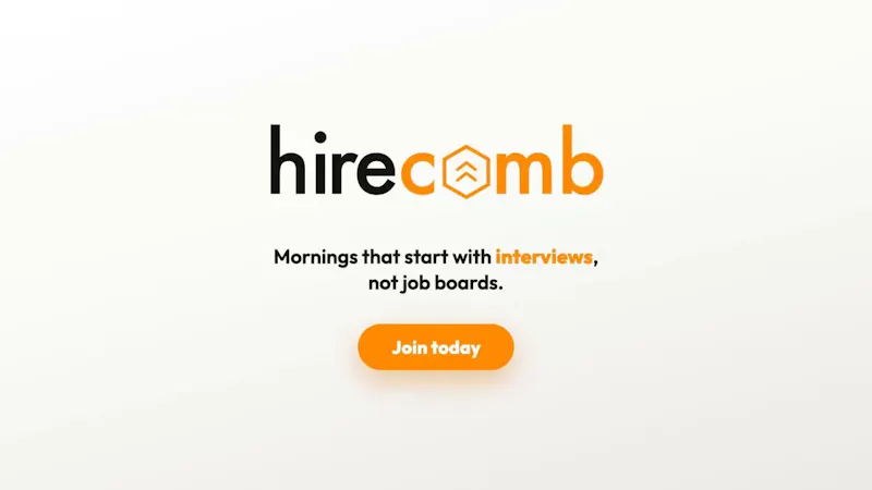 hirecomb screenshot 1 (video preview)