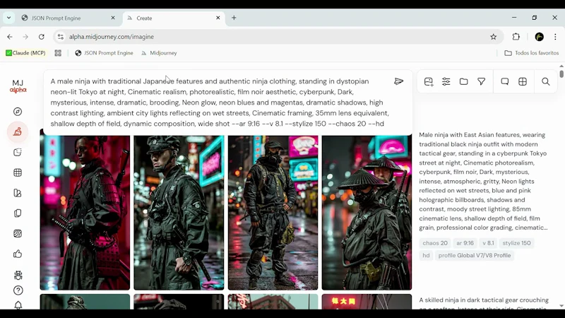 JSON Prompt Engine screenshot 1 (video preview)