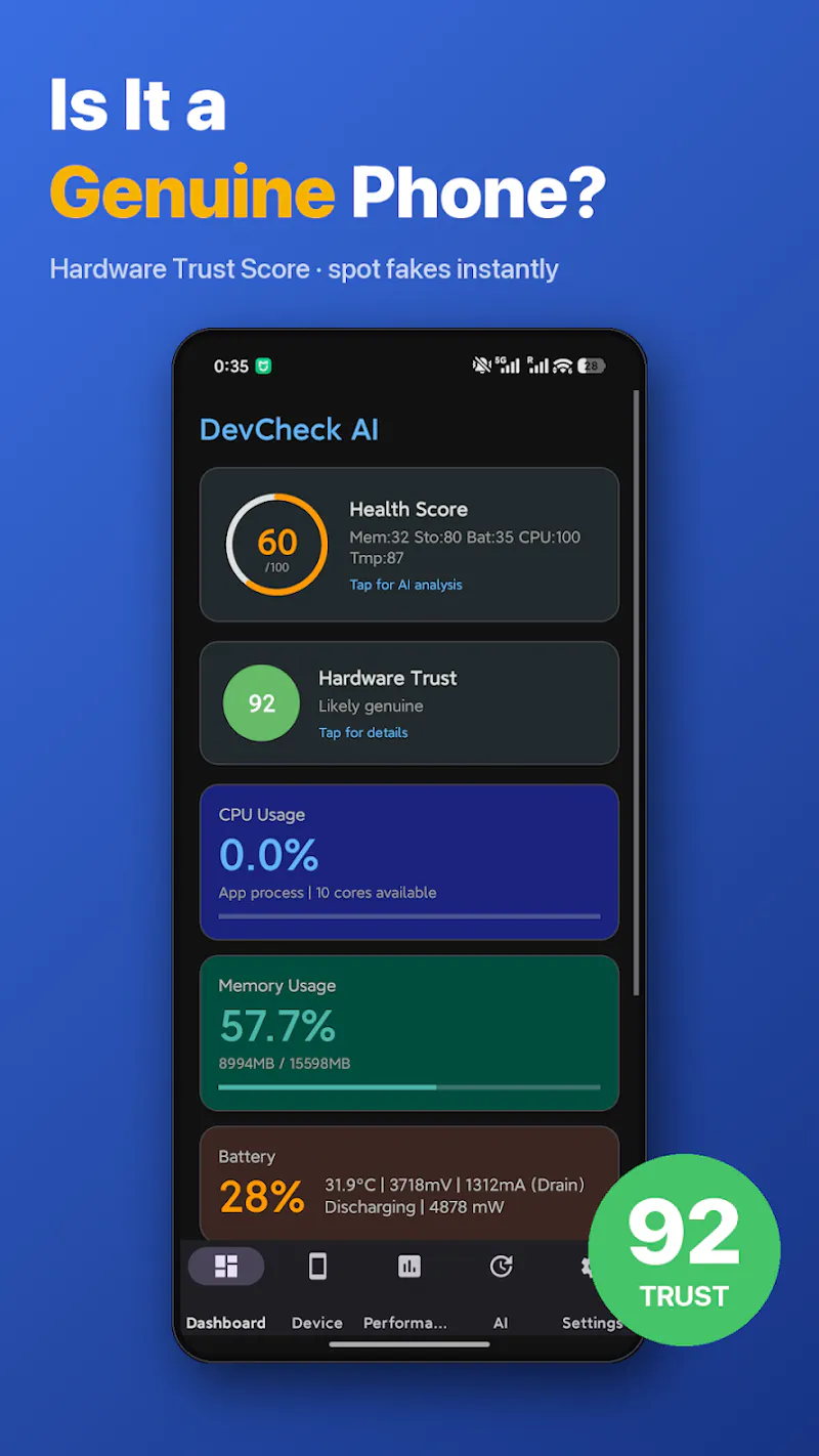 DevCheck AI screenshot 2