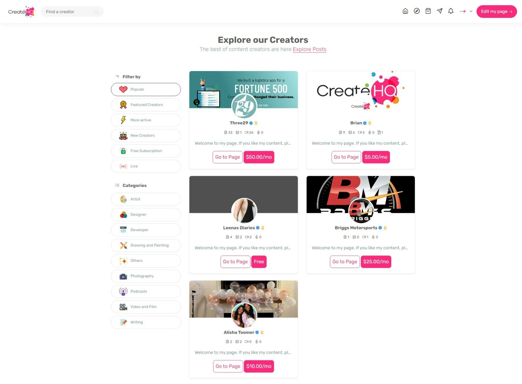 CreateHQ - Monetize your content by creating your HQ today media 5