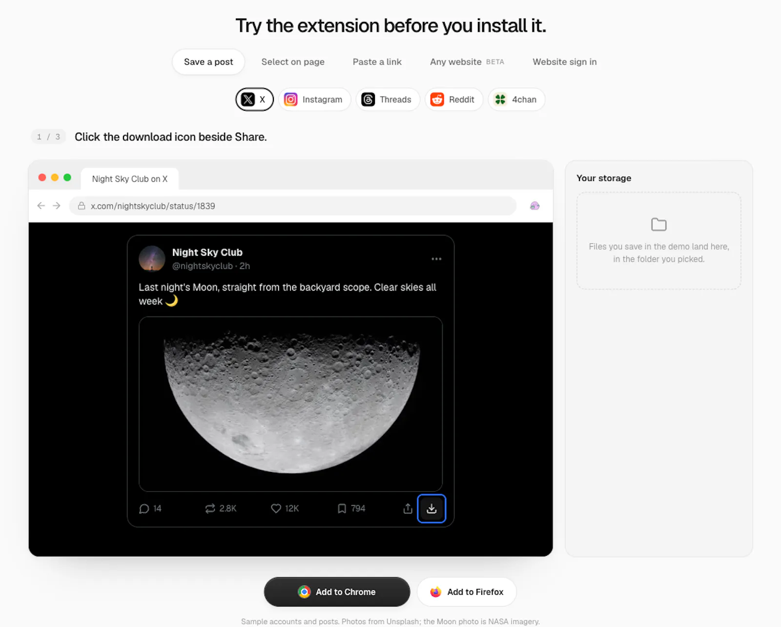 Tweet Media Archive screenshot 1