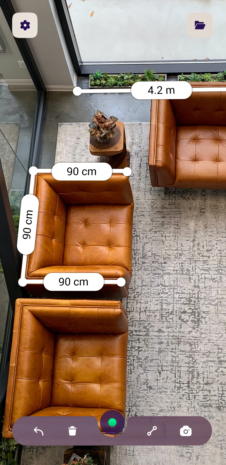 Herramientas de medición - AR Ruler - Cinta de medición inteligente para dimensiones de la habitación, área y formas 3D media 4