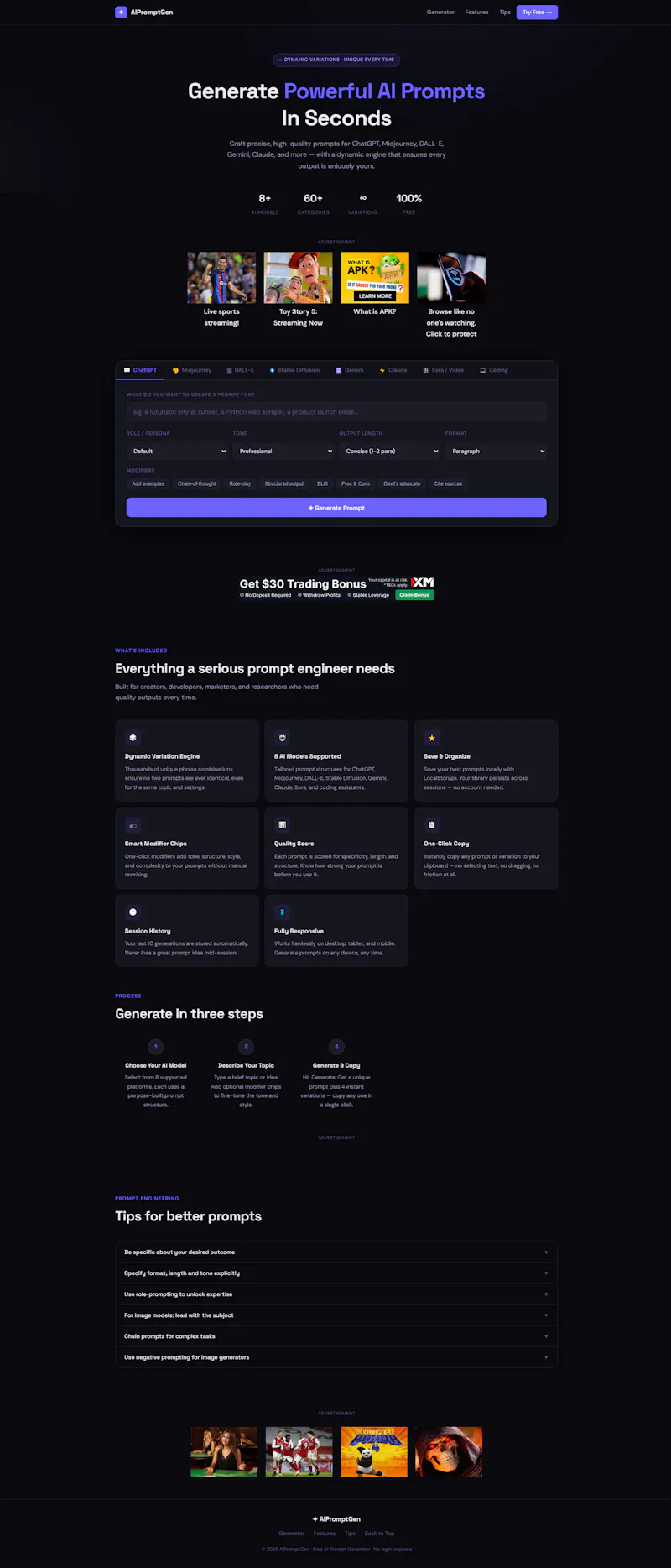 AIPromptGen screenshot 1